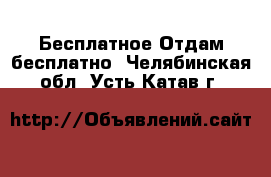 Бесплатное Отдам бесплатно. Челябинская обл.,Усть-Катав г.